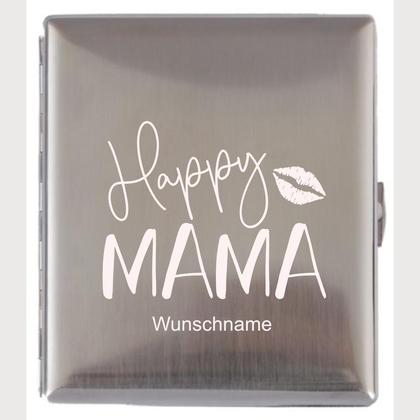 Zigarettenetui Happy Mama Kußmund und mit Name personalisierbar