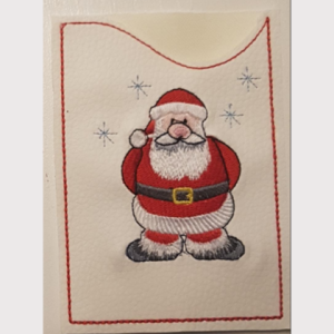 Adventskalender to go Geschenkverpackung Hülle bestickt