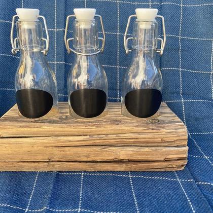 Altholz Flaschenhalter Holzbalken Landhaus UNIKAT Shabby TIROL