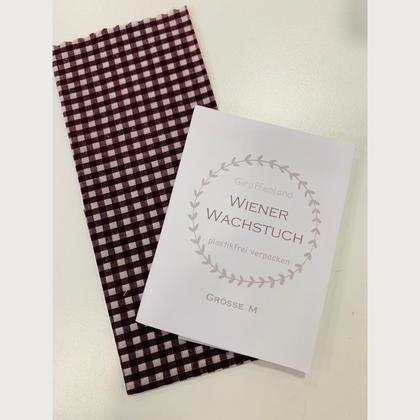 Wiener Wachstuch Gr. M Karo schwarz