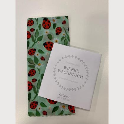 Wiener Wachstuch Gr. L Marienkäfer