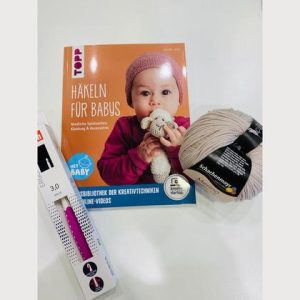 Häkelset | Stirnband für Babys in beige