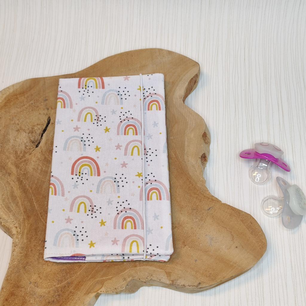 Mutterkindpass Hülle - Regenbogen - lila