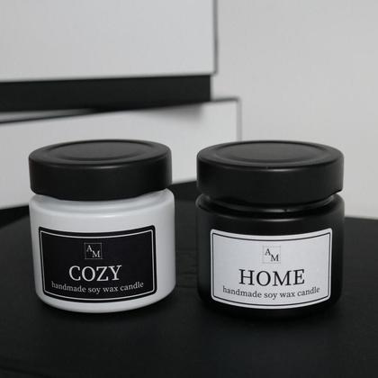 BLACK & WHITE Kerzen aus Sojawachs