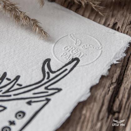 Linoldruck "Deer" - Image 2