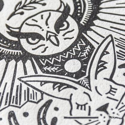 Linoldruck "Totem" - Image 4