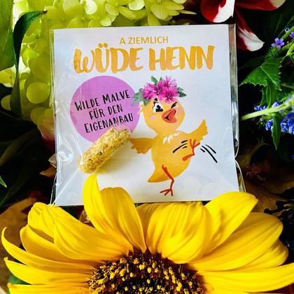 A ziemlich "Wüde Henn" GRÜMI inkl. Blühanleitung