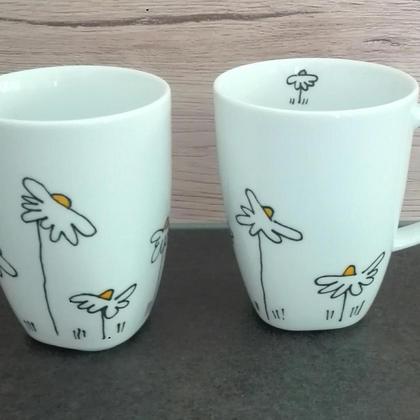 Kaffeebecher  "Margerithen"