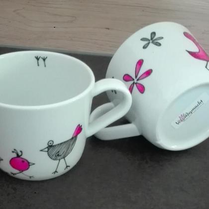 Kaffeebecher "Pink Huuhn"