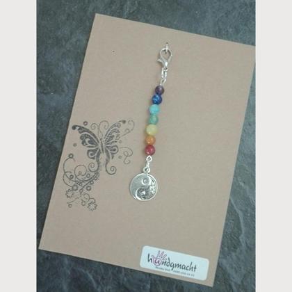 Anhänger Chakraperlen, yin und yang