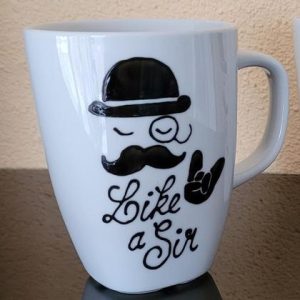 Kaffeebecher "like a sir"