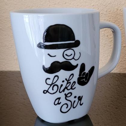 Kaffeebecher "like a sir"