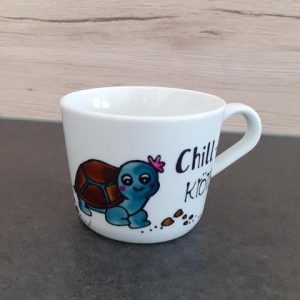 Kaffeebecher "chillkröte" weiblich