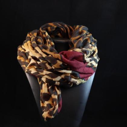 Gesmokter Schal "Camouflage" (Canadian Smoking)