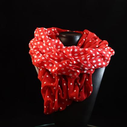 Gesmokter Schal "Marienkäfer"