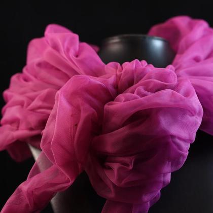 Gesmokter Tüllschal "PINK" - Image 4