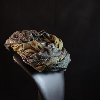 Gesmokter Schal "OLIVE" (Canadian Smoking) - Image 3