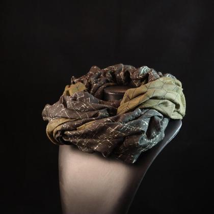 Gesmokter Schal "OLIVE" (Canadian Smoking) - Image 2