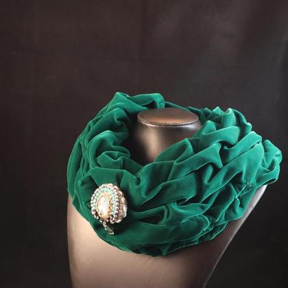 Schal "Smaragd" inkl. Brosche "Maria Theresia" - Image 2
