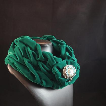 Schal "Smaragd" inkl. Brosche "Maria Theresia" - Image 3