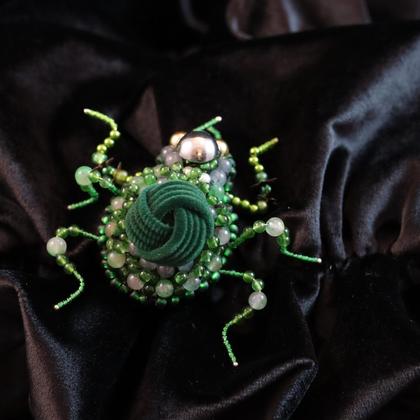 Schmuckkäfer/Brosche "Wollie" - Image 2