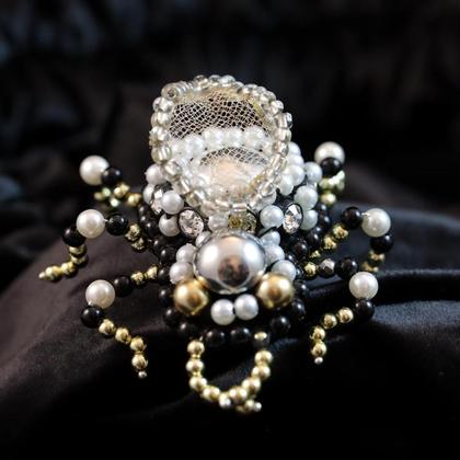 Schmuckkäfer/Brosche "Netzchen" - Image 3