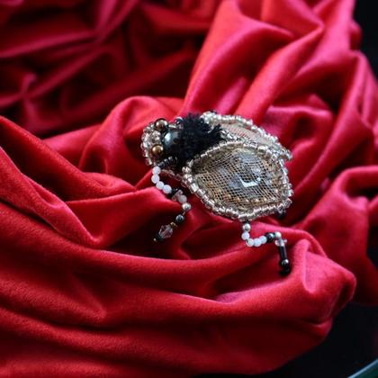 Schmuckkäfer/Brosche "Netzteilchen" - Image 2