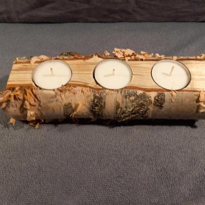 Kerzenhalterung aus Holz - Image 3