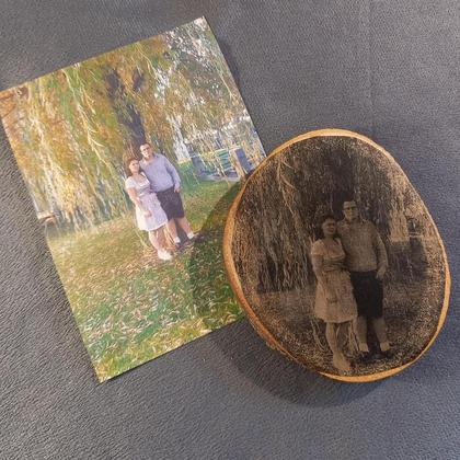 Bedruckte Bergahorn Baumscheibe - Image 2