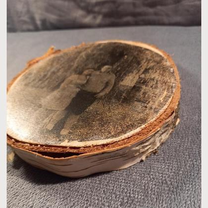 Personalisierte Bedruckte Birken Baumscheibe - Image 2