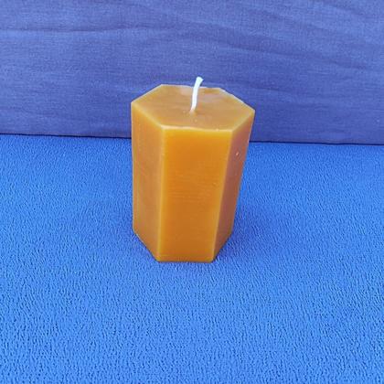 Bienenwachskerze 6eckig