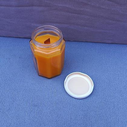 Bienenwachskerze, Kerze im Glas