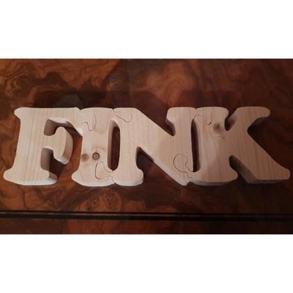 Schriftzug als Puzzle aus Holzbuchstaben - Image 3