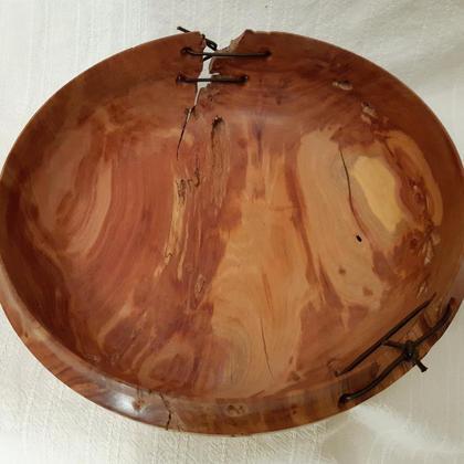 Holzschüssel aus rustikalem Zwetschkenholz - Image 3