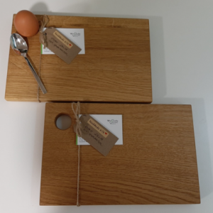 Frühstücksbrett mit Eierhalter 28x18