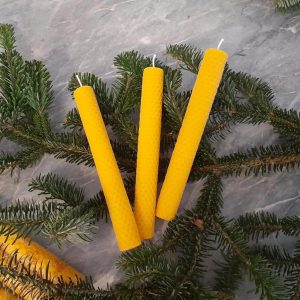 Stabkerze aus Bienenwachs