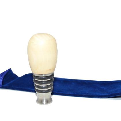 Weinstoppen Weinstöpsel Holz Edelstahl Platane Flaschenverschluss