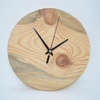 Holz Wanduhr 24 cm Kiefer Holzdekoration