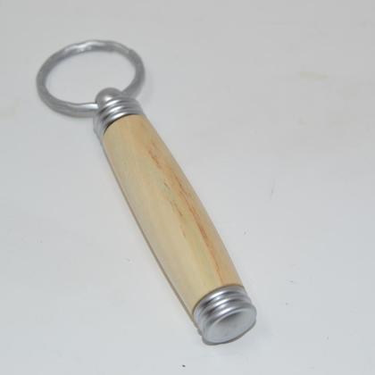 Holz Schlüsselanhänger mit Geheimfach aus Pappel handmade