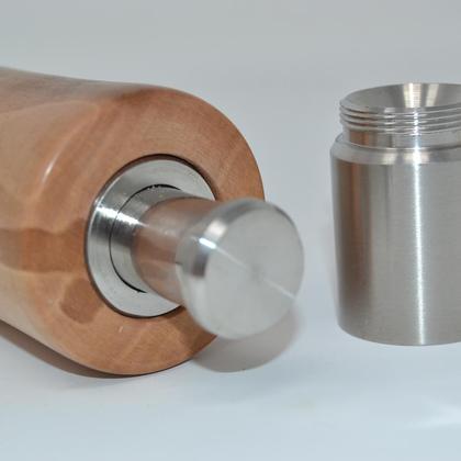 Holz Gewürzmühle Einhand Mühle Birne Salzmühle handmade - Image 2