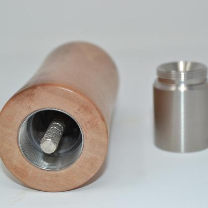 Holz Gewürzmühle Einhand Mühle Birne Salzmühle handmade - Image 3