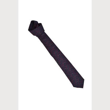 Trachtenkrawatte Herren Hubegger Seide schwarz geblümt Paisley