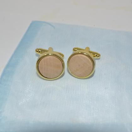 Holz Manschettenknöpfe Hainbuche Hochzeit handmade Anzug - Image 2