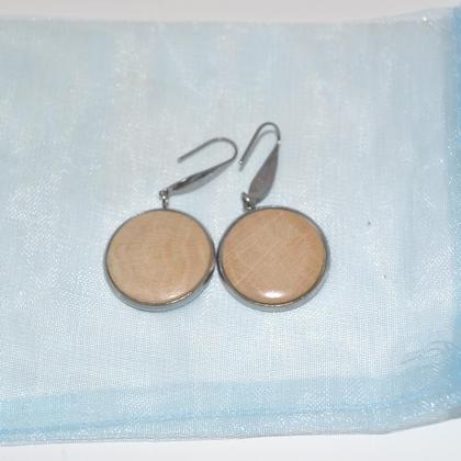 Holz Ohrringe Ohranhänger Hainbuche Ohrschmuck Schmuck Trachtenschmuck - Image 3