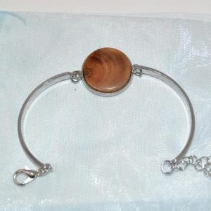 Holz Armband Armkette Trachtenschmuck 2 cm Holzschmuck Ahorn Armschmuck