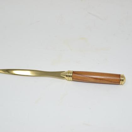 Holz Brieföffner aus Holz Essigbaum Handarbeit Unikat Geschenk Gravur