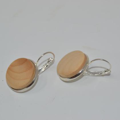 Holz Ohrringe Trachtenschmuck Ohranhänger Zirbe Ohrschmuck Schmuck 2,5 cm