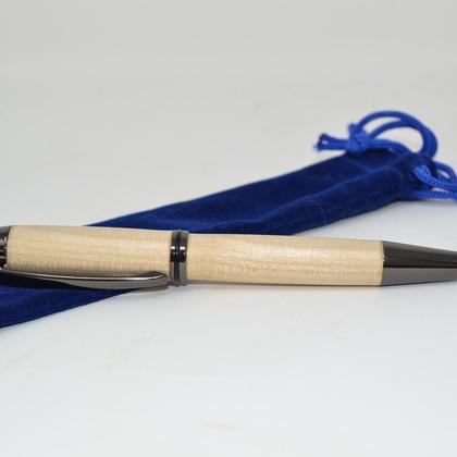 Holz Rollerpen Schraubkappe Kugelschreiber Ahorn Handarbeit - Image 2