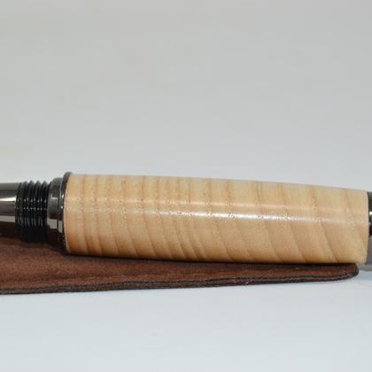 Holz Rollerpen Schraubkappe Kugelschreiber Esche Handarbeit - Image 4