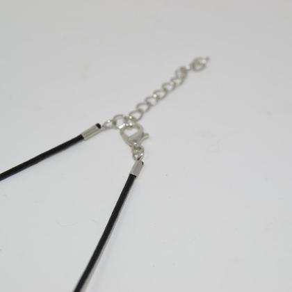 Holz Halskette Zeder 3 cm Trachtenschmuck Holzschmuck Amulett Holzkette silber - Image 4